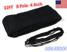 New 12ft 4 Arch 8 Pole Round Safety Net for Trampoline